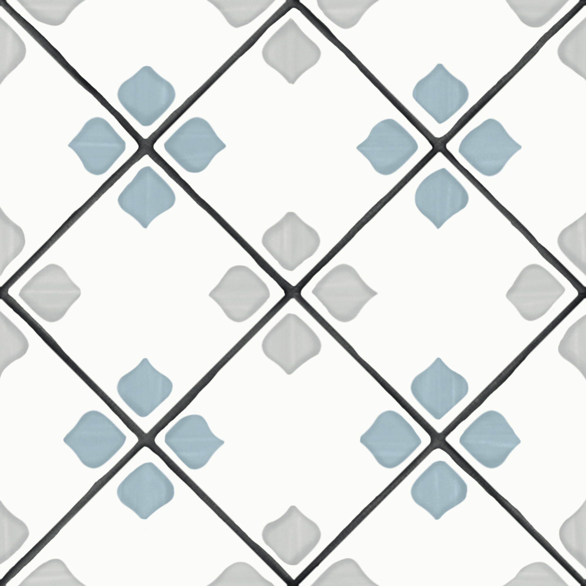 31083 Tanger Silver Rhomb 12.3x12.3 Harmony фото 5