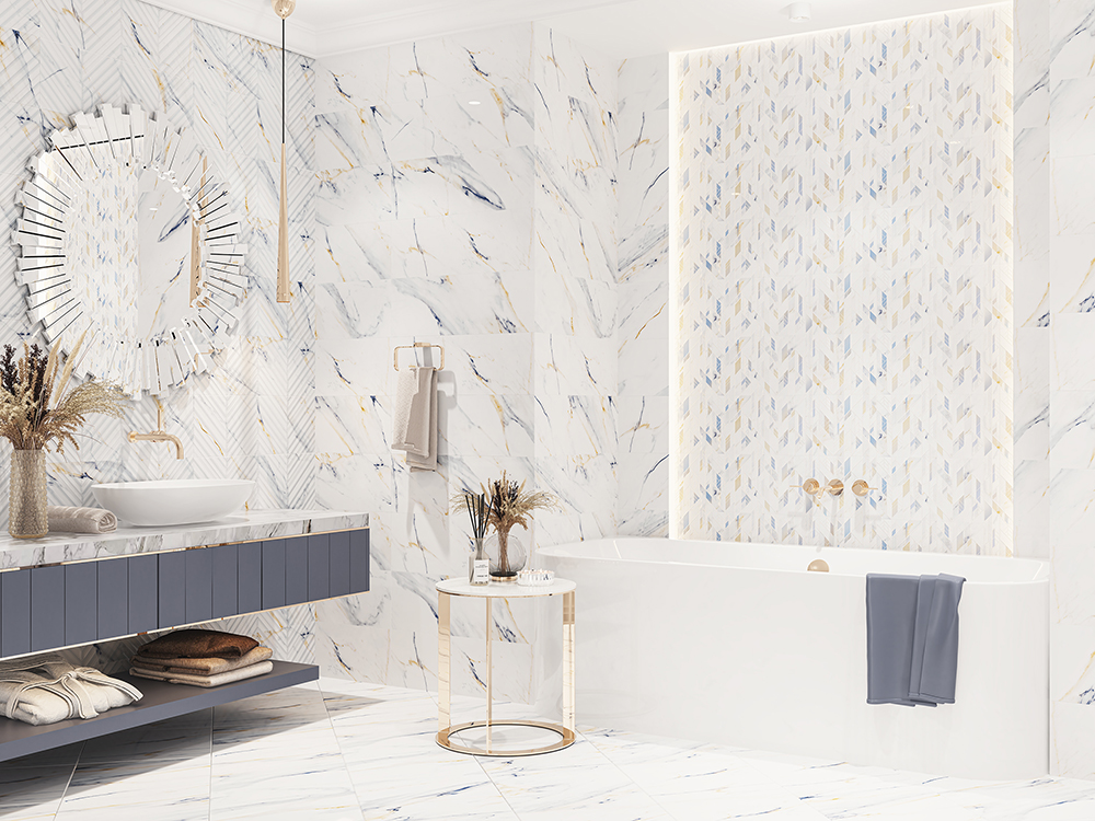 588143003 CALACATTA FANTASY MOSAIC 30x30 Eletto Ceramica