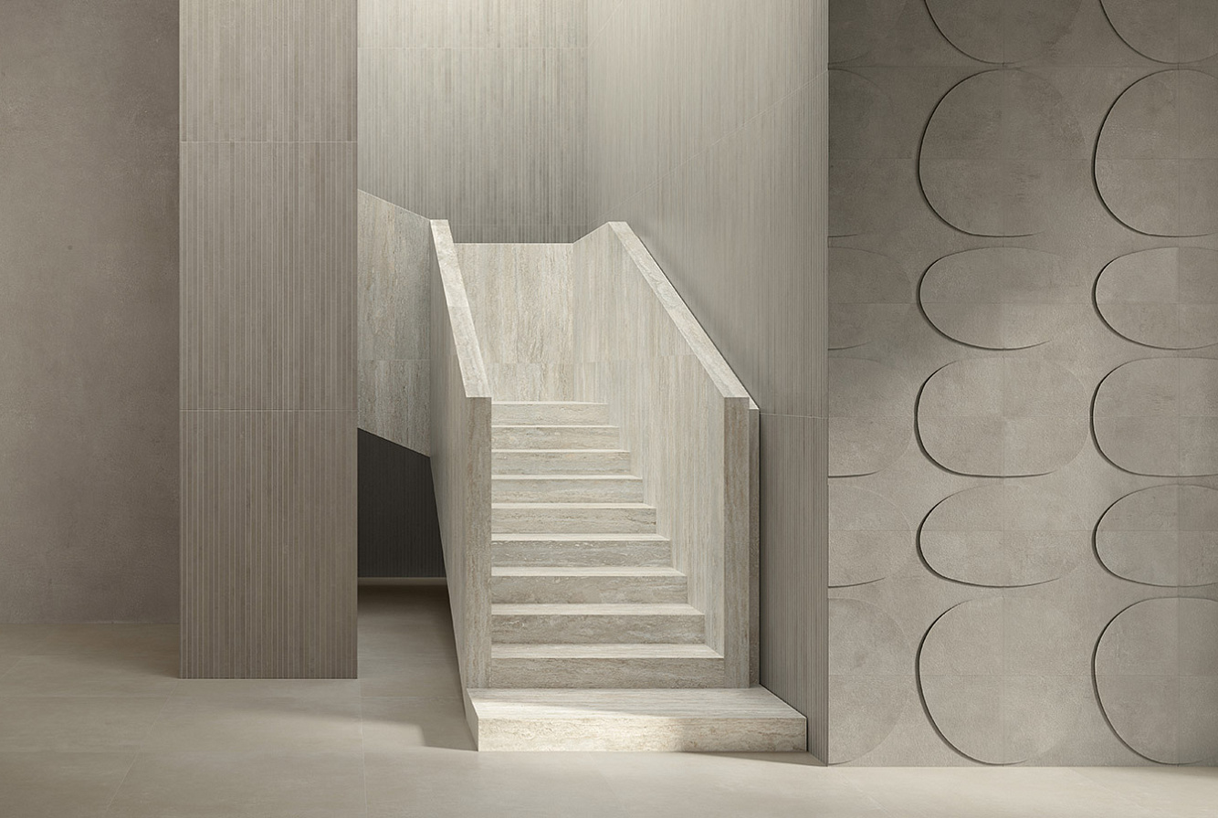 FL01BAC I Cementi White Ciottolo SQ. RealUp/StrideUp 60x120 Italgraniti
