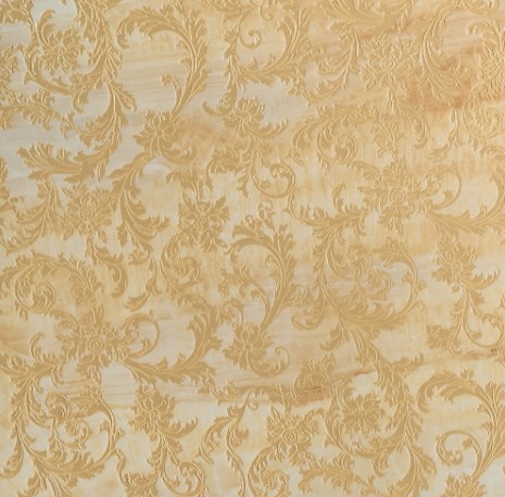 240702 Marble MODULO BAROCCHINO ORO 58,5x58,5 Versace (Gardenia Orchidea)