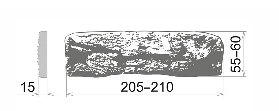 Бруклин 192 Плоскость 205-210х55-60х15 Камелот