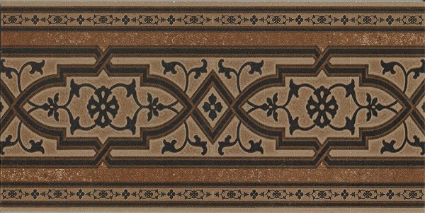 55 3115 049 Koblenz Stellstufe mit Dekor Brown 15,5*31 SDS Keramik