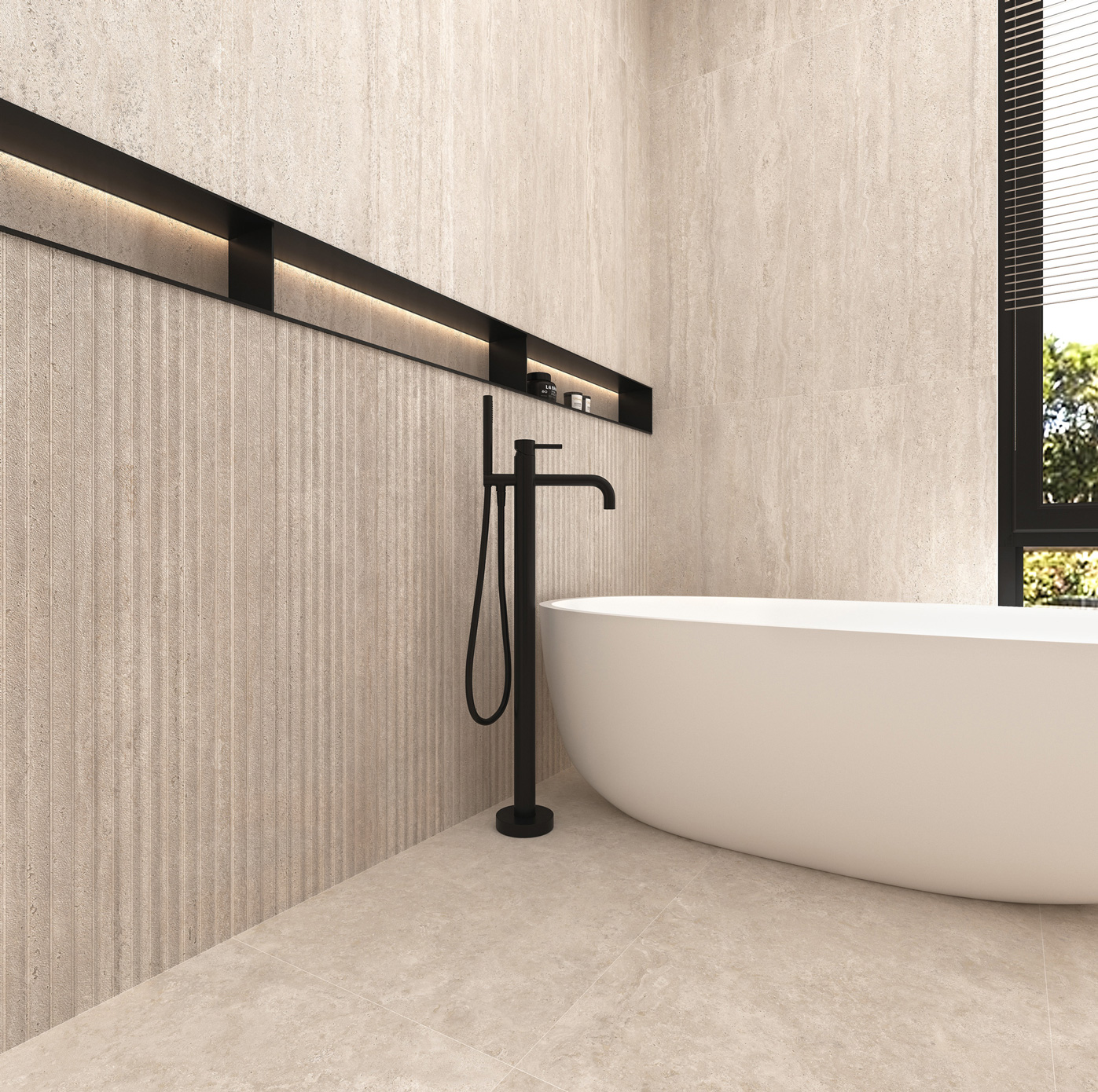 GT1206029992MCR Травертин Романо Бежевый канноли 60x120 Global Tile фото 10