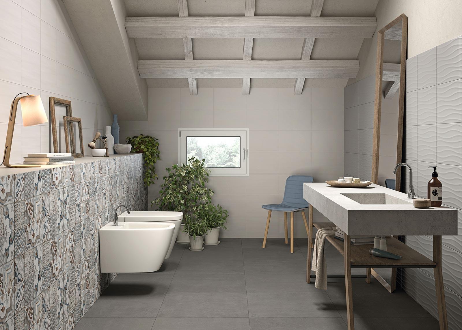 M01S Neutral Taupe Struttura Tide 3D 25x38 MARAZZI Italy
