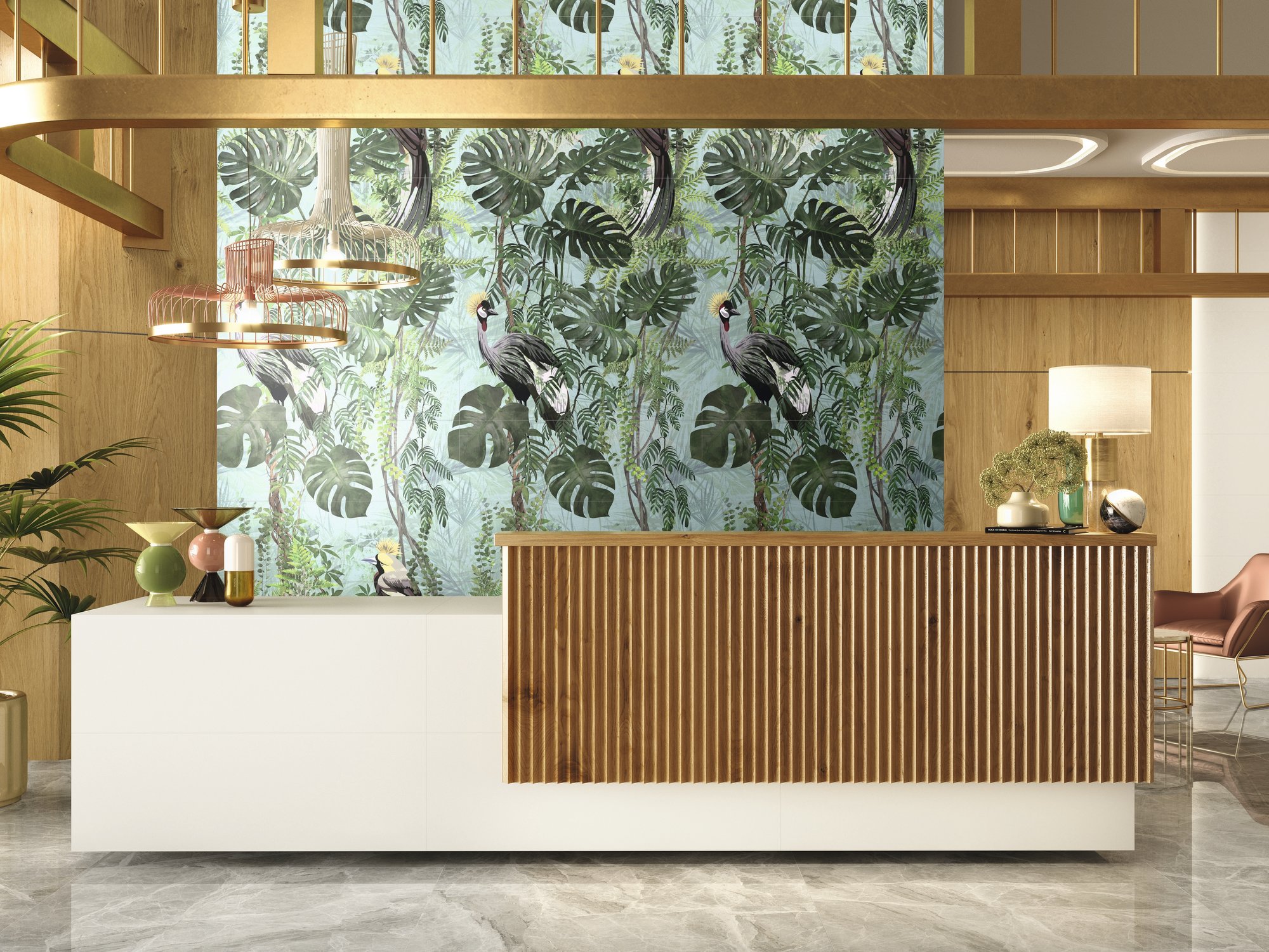 A036267 Decor Set (3) ABC Virnia Turquoise 40*120 Ape Ceramica