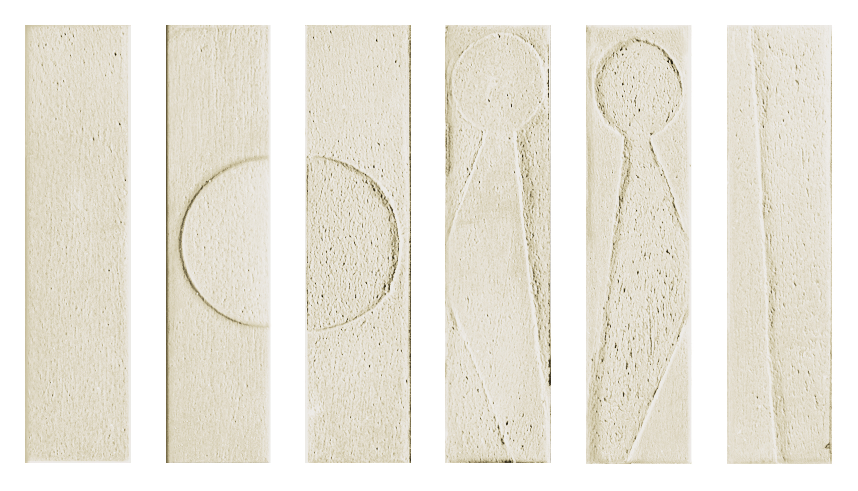 118620 Koine Alphabet Gesso 4,5x18,6 Settecento