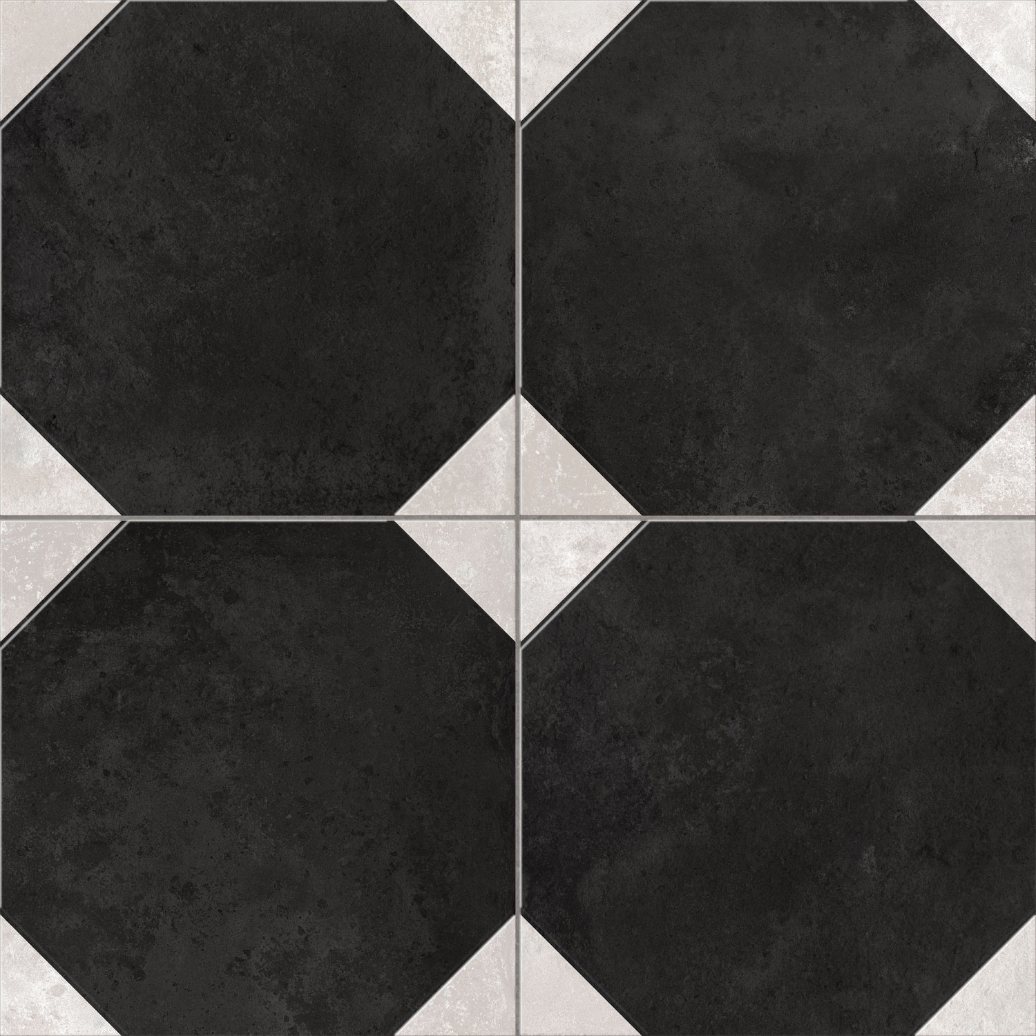 Rimini Black Pre-Cut 45x45 Etili Seramik