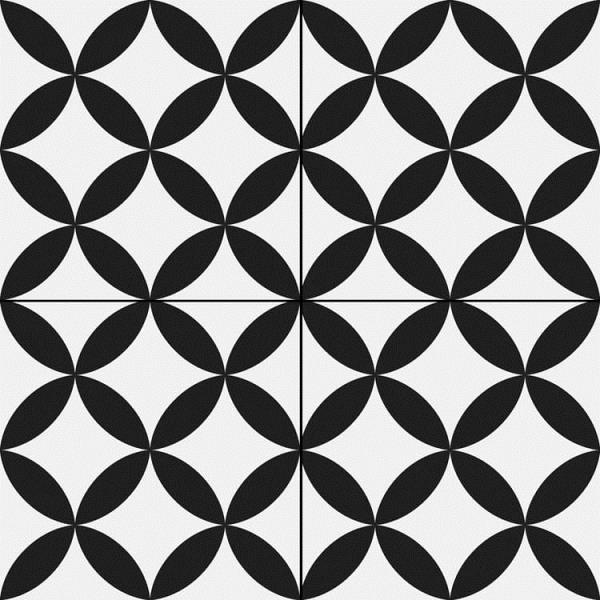 Circle Black Pre-Cut 45x45 Prissmacer