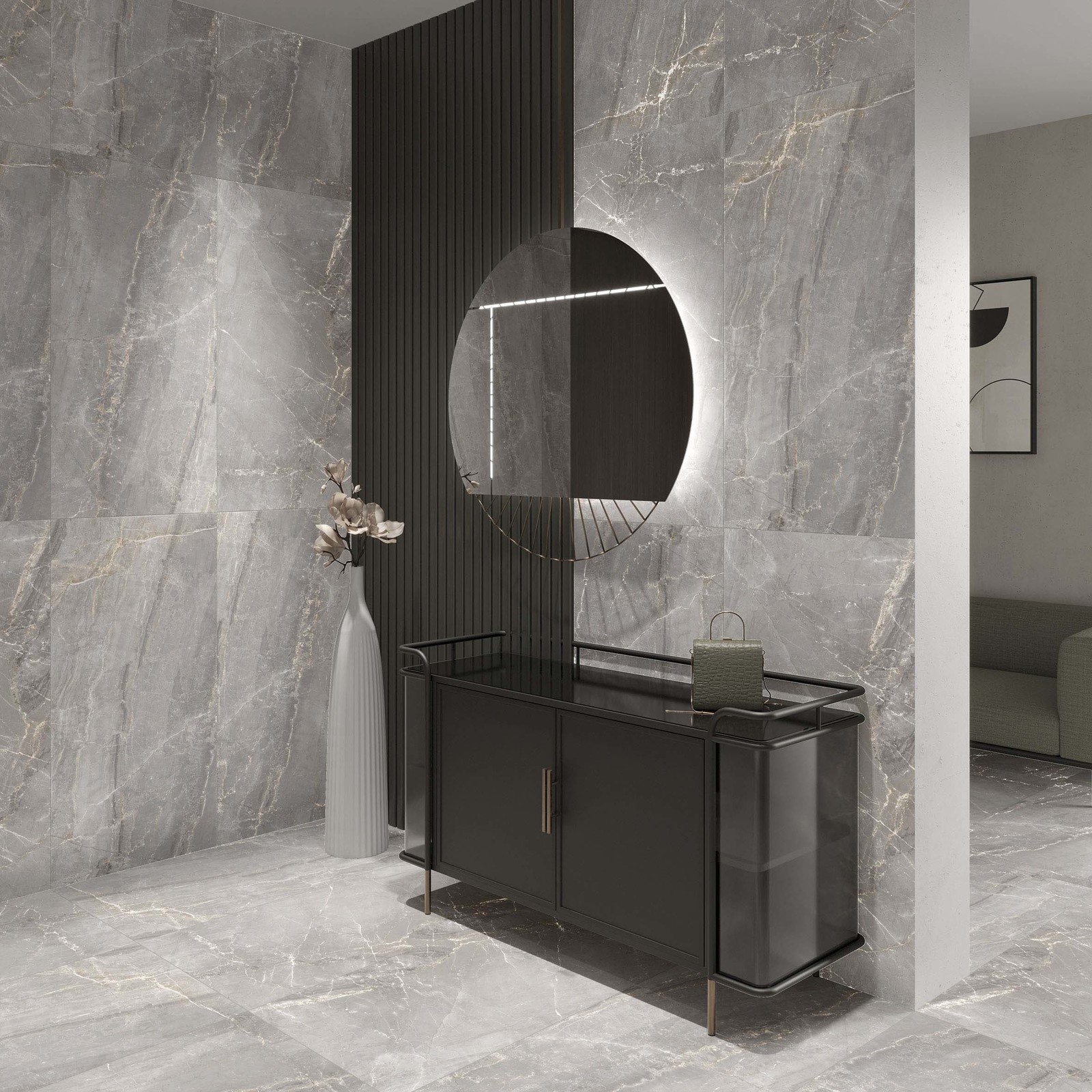 304341 Charme Ivory Rett 120x120 Dado Ceramica