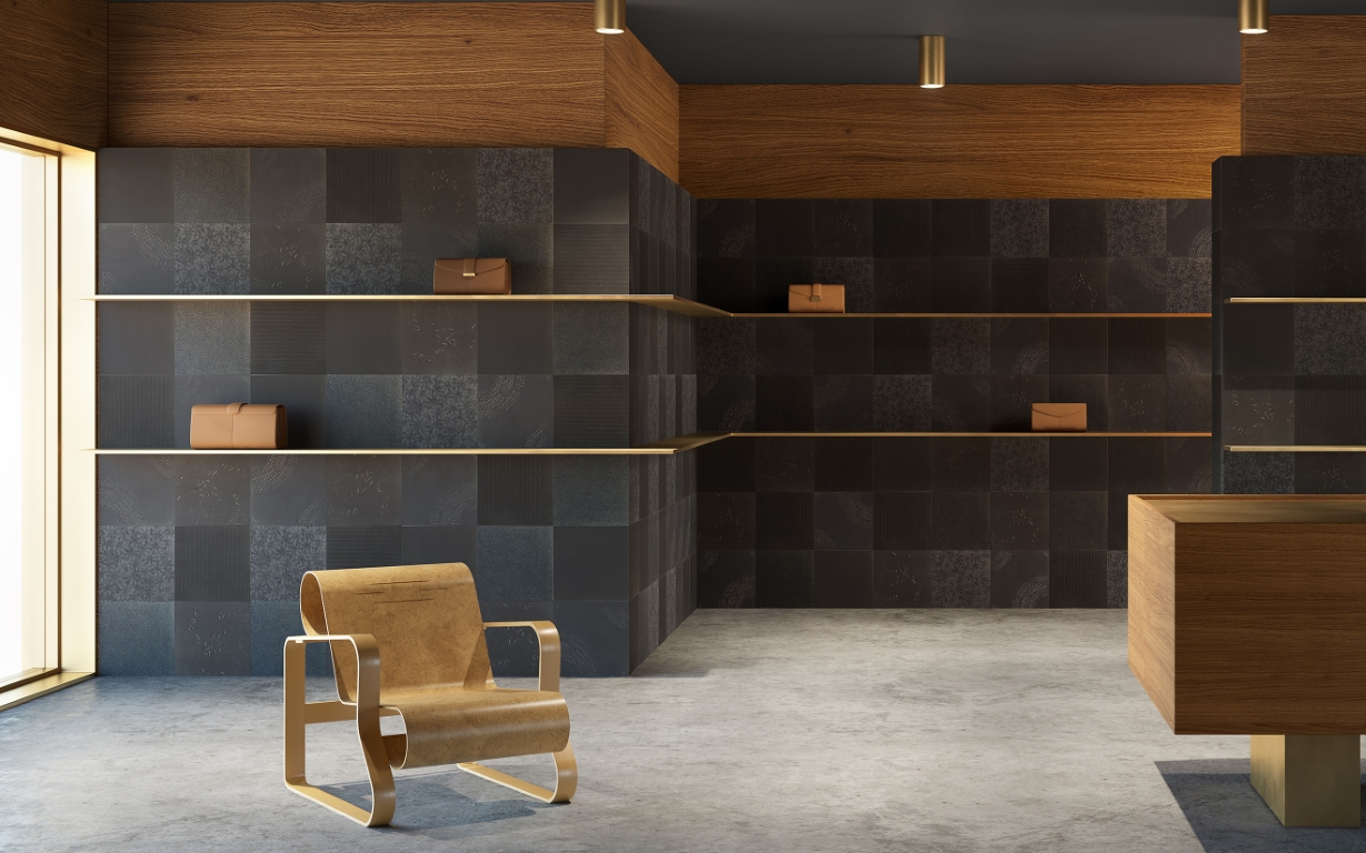 GACM51 Chymia Mix1 Black 30x30 Mutina