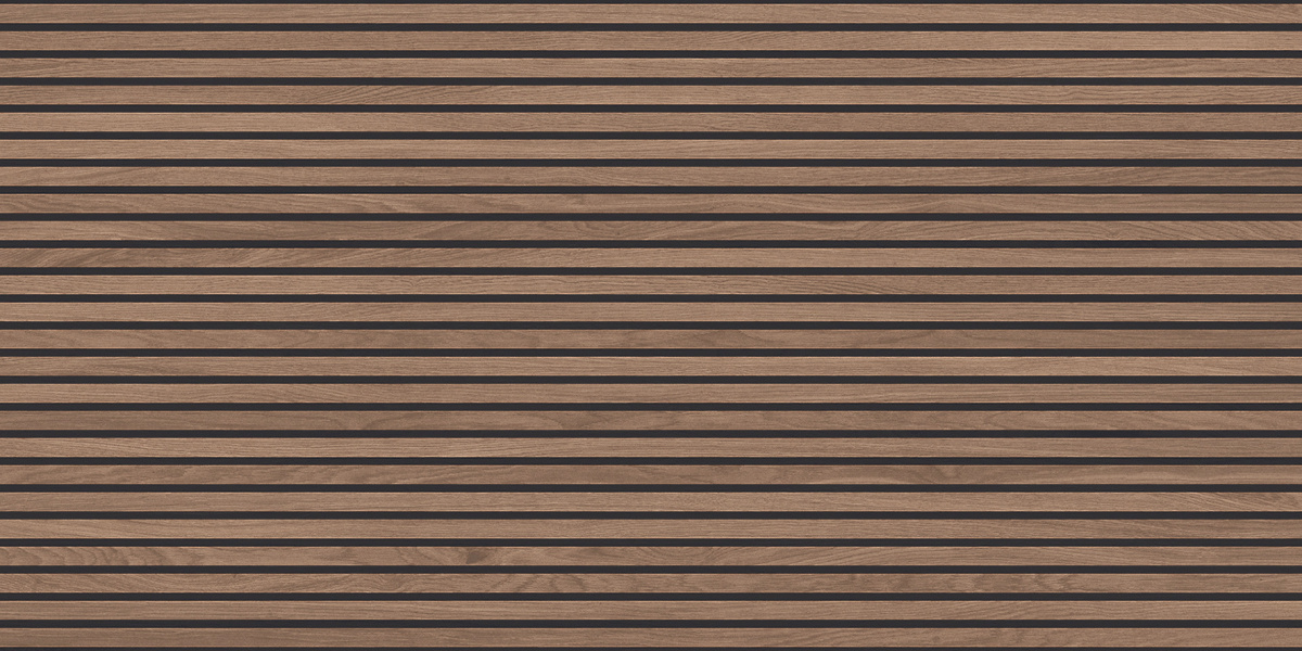 Wood Canarium Wenge Stripes коричневый матовый карвинг 60х120 Laparet
