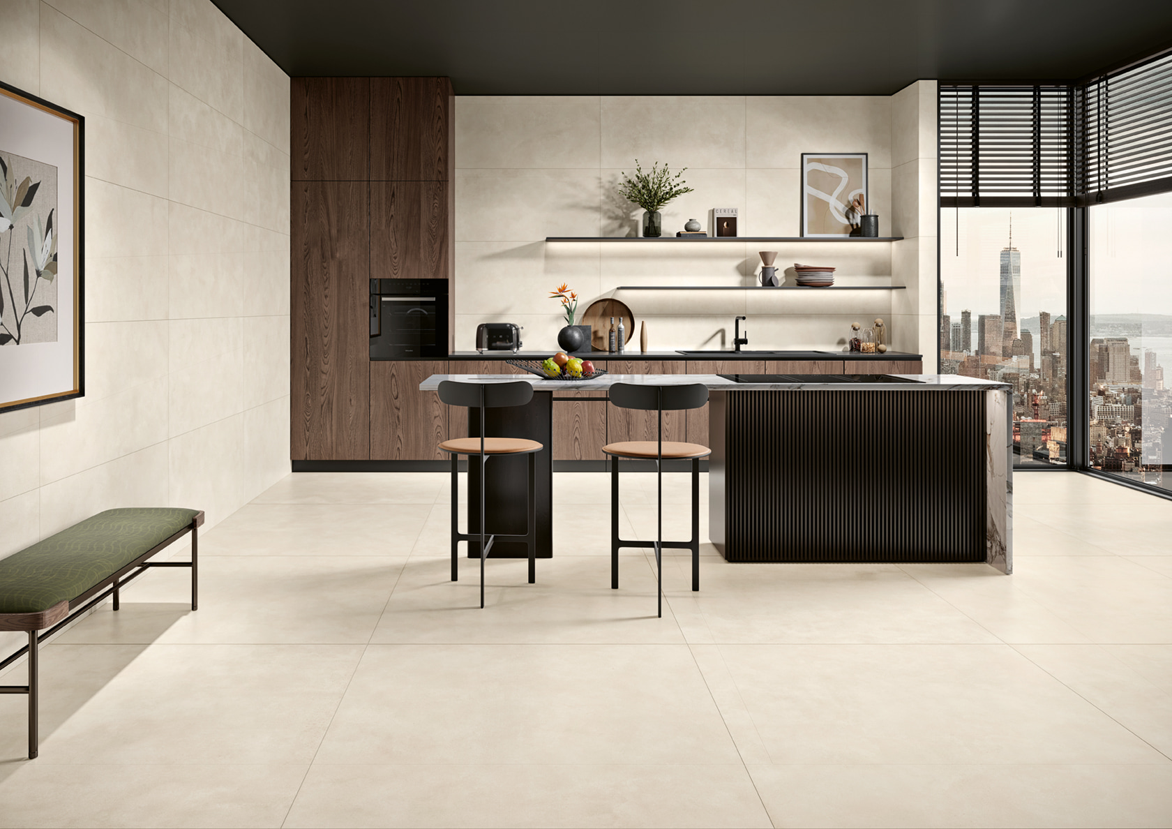 1212MT1 Metropolis White Nat Rett 120x120 Margres фото 6