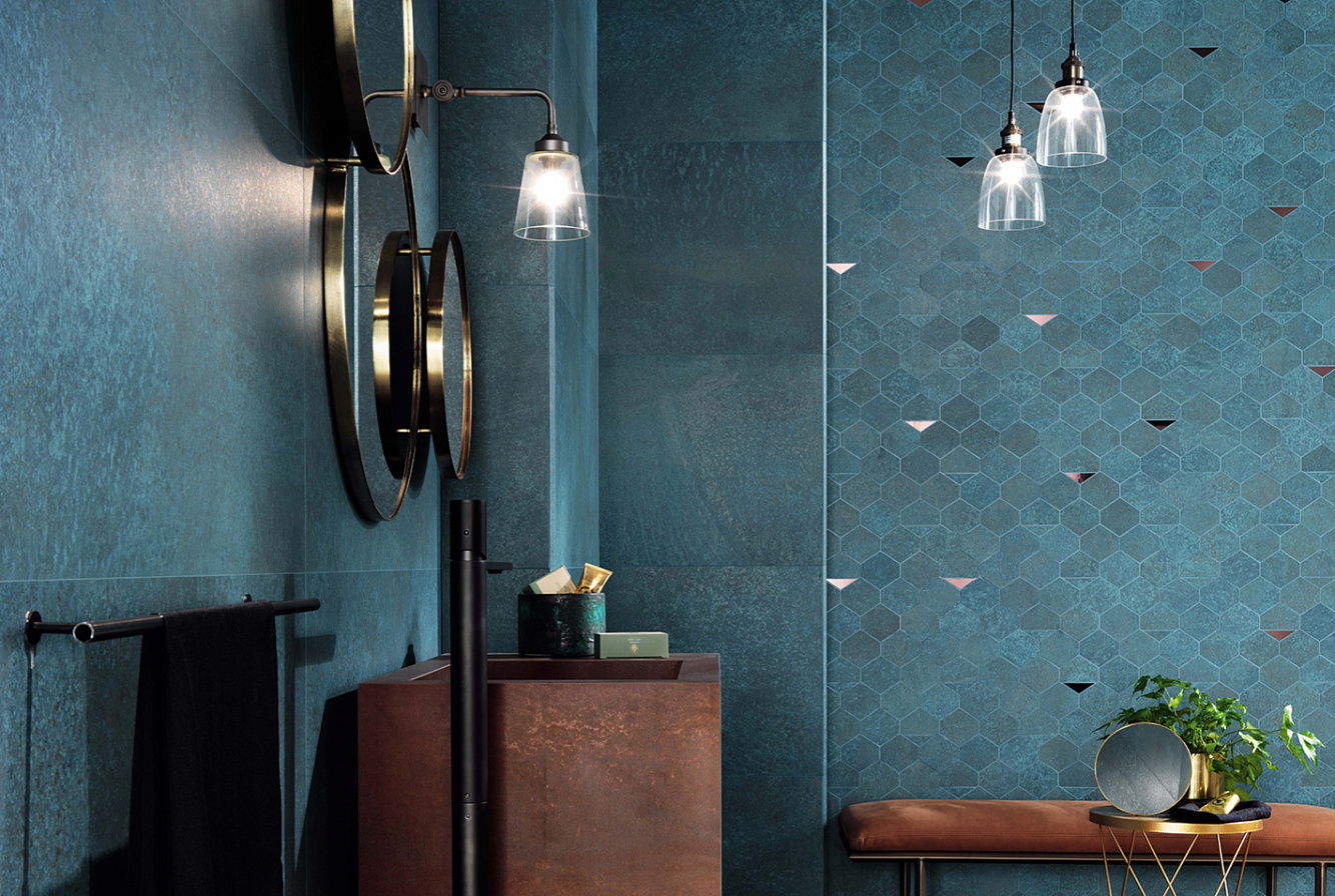 A0UT Blaze Iron Mosaico 3D Factory 29x29 Atlas Concorde