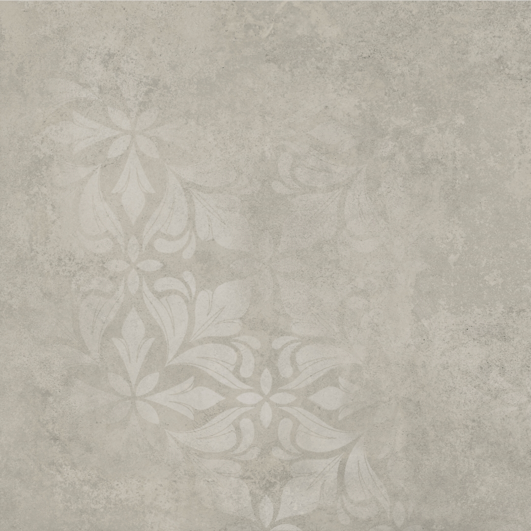 KM4040G0061N Хадду серый светлый матовый декорированный 40,2x40,2x0,8 Kerama Marazzi