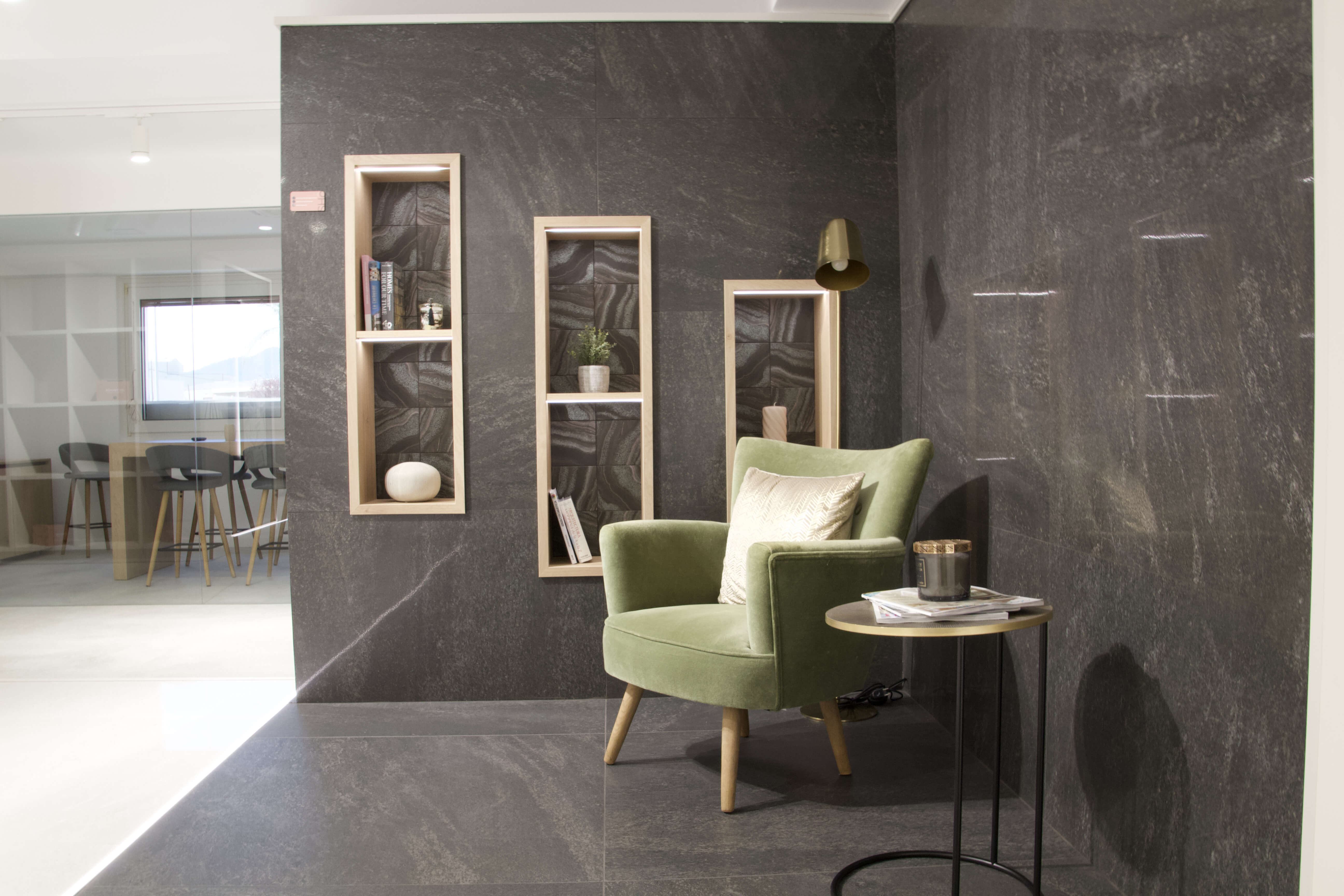 Slate Stone White RC Lap 100x100 Azulejos Sanchis