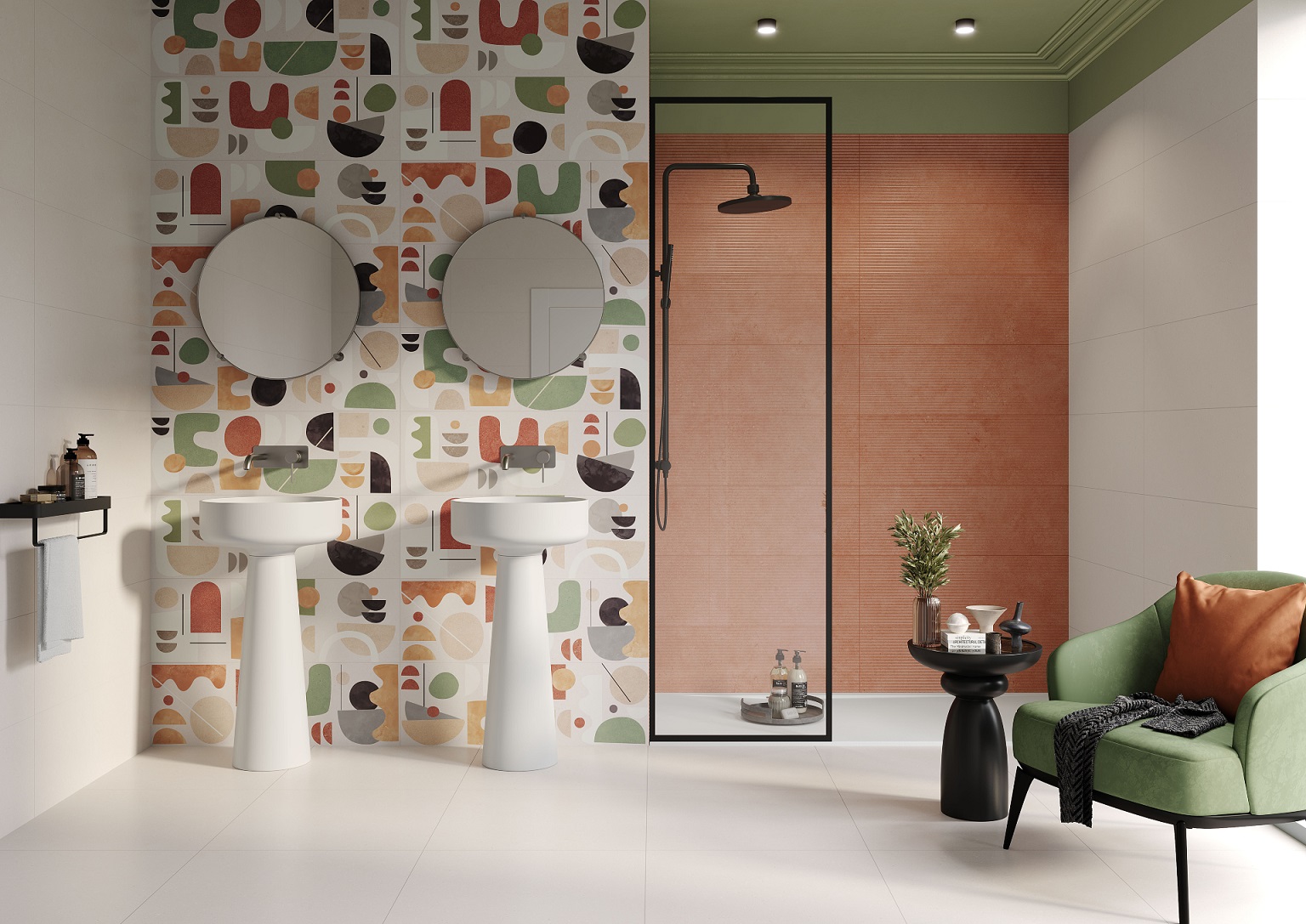 Wabi-Sabi multi многоцветный 01 30х90 Gracia Ceramica