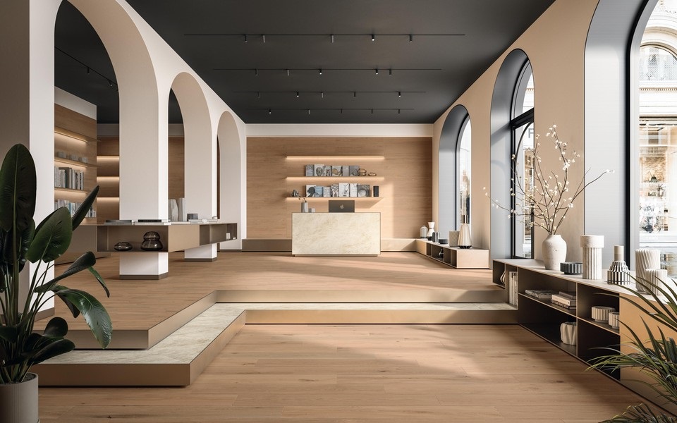 AX2A Log 3D Pleat Moon Oak Matt 50x120 Atlas Concorde