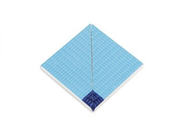 21271 IK Внутренний угол плитки с буртиком Cobalt-Light Blue 12,5х12,5 Serapool
