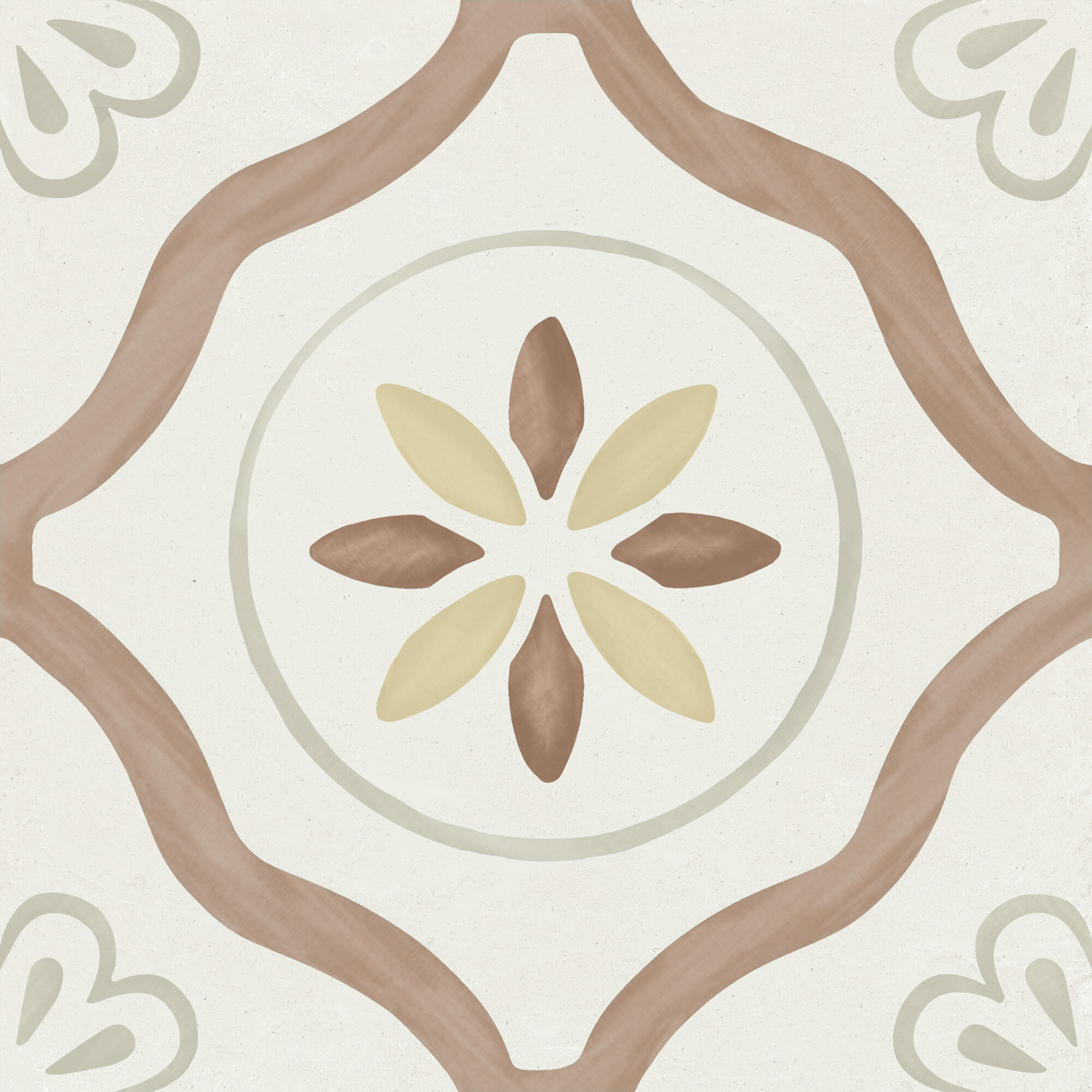 40462 Llevant Clay Petals LT 22.3x22.3 Harmony