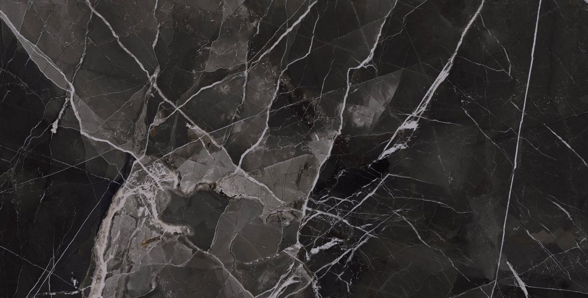 Black Calacatta Kristal Parlak Nano Rectified 60x120 Kutahya Seramik