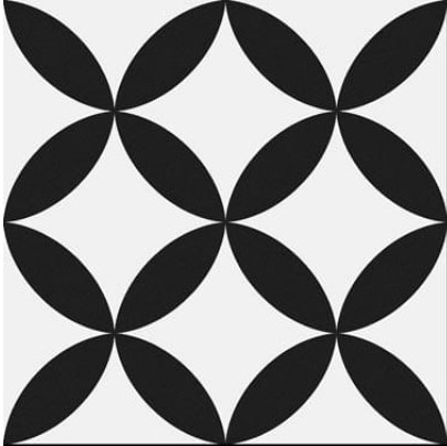 Circle Black Pre-Cut 45x45 Prissmacer