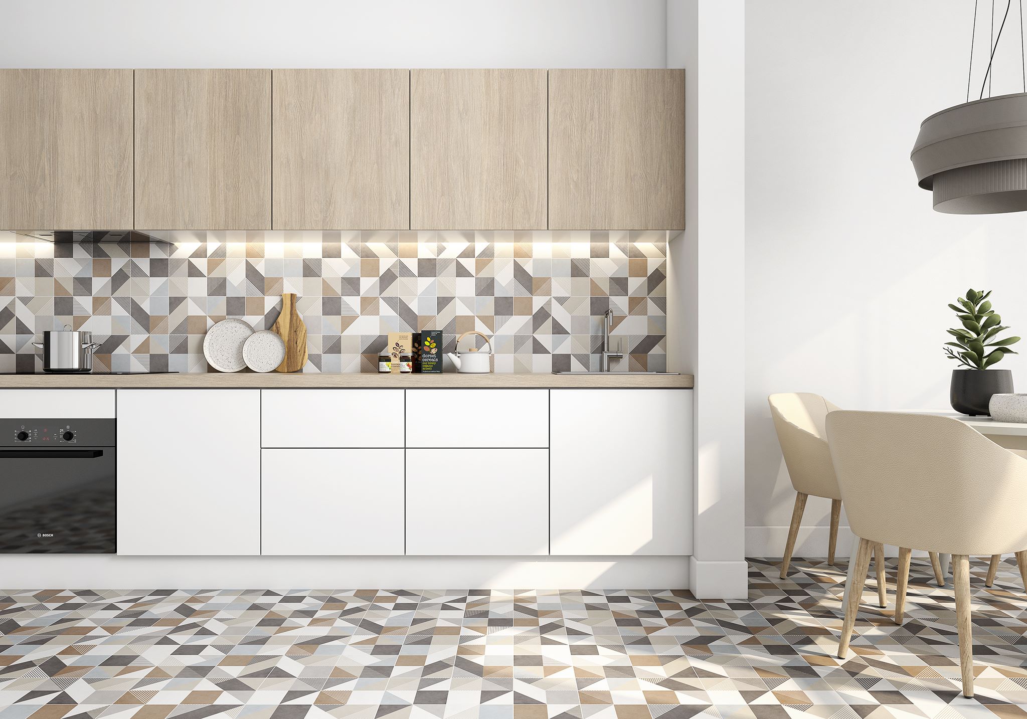 HJA990 City Land Iris 18.5х18.5 Saloni
