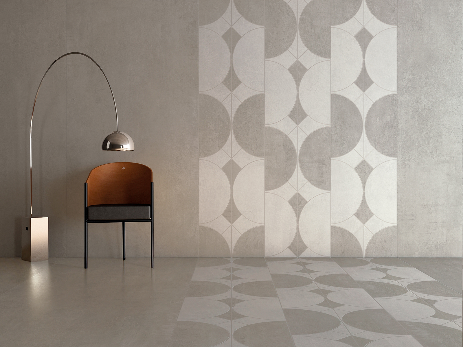 143051 Steel Jacquard Iridio Sat/Ret 8mm 60x120 Tagina Ceramiche