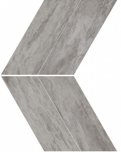 AS1U Marvel Stone Bardiglio Grey Chevron Lappato 22,5X22,9 Atlas Concorde