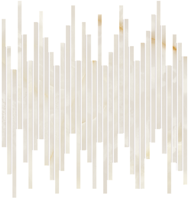 fRZ0 Gemme Bianco Tratti Mosaico Brillante 30x30 FAP Ceramiche