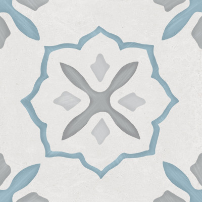 Sirocco Blue Cross 22,3x22,3 Harmony