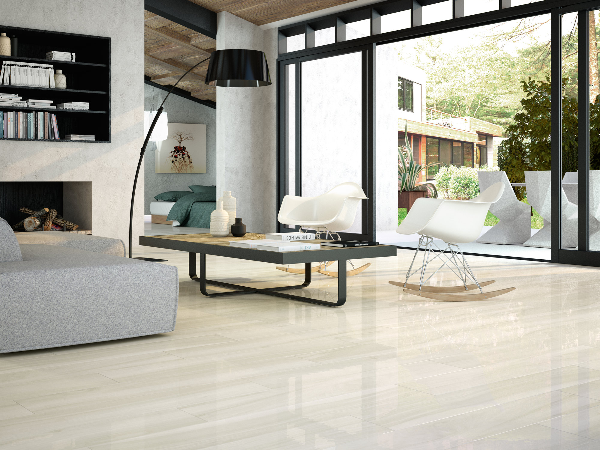 A034284 PROJECT WHITE RECT. 20X120 Ape Ceramica