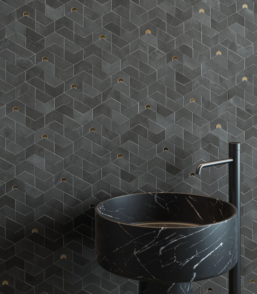620110000186 Continuum Polar Mosaico Hexagon 25x29 Italon
