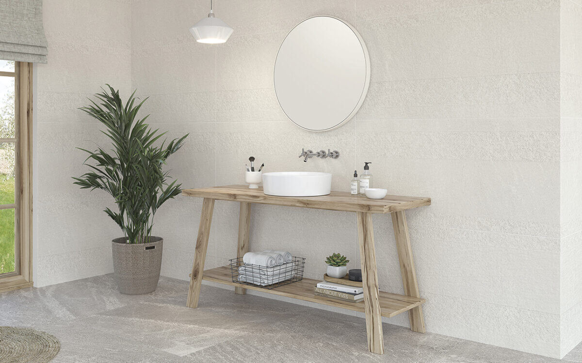 Slate Stone White RC Lap 100x100 Azulejos Sanchis