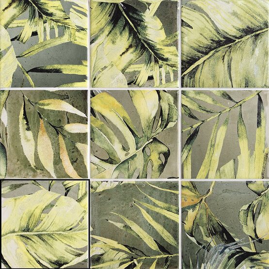 A040967 Areca Olive Green Mix 12.4x12.4 CARMEN