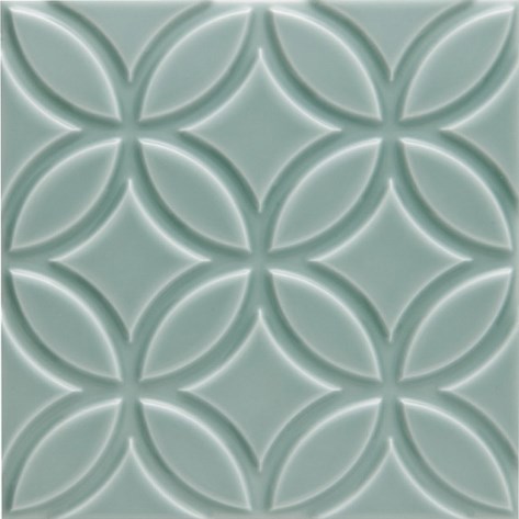 ADNE4147 Liso Botanical Sea Green 15x15 Adex