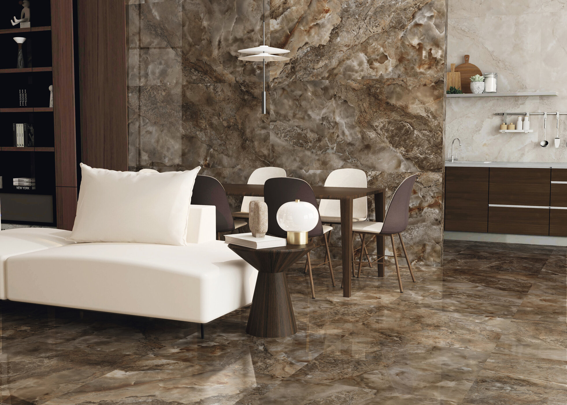 Aura Brown Pulido 60x120 Benadresa