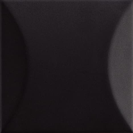 192042 Up Cuscino Black Matte 10x10 Ava Ceramica