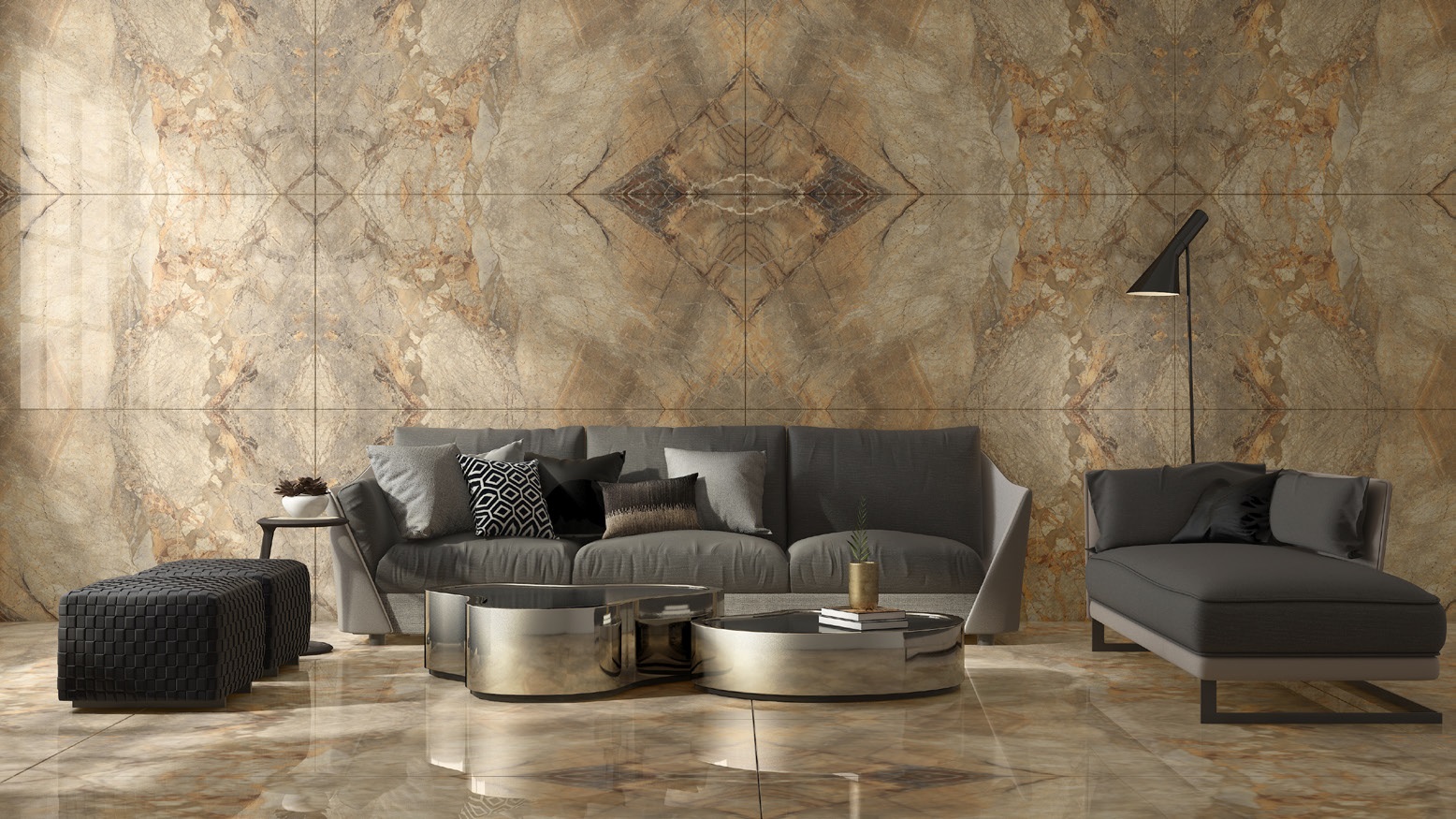 Breccia Sandy B Glossy 80x160 SERON