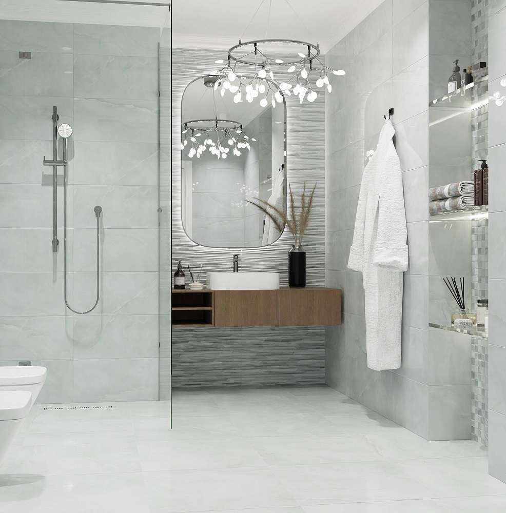 DG09-06 Amore Silver Decor 06 glossy 30x90 PrimaVera