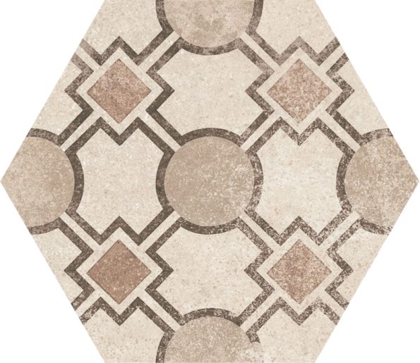22098 Hexatile Cement Garden Sand 17,5x20 (17 видов паттерна) EQUIPE