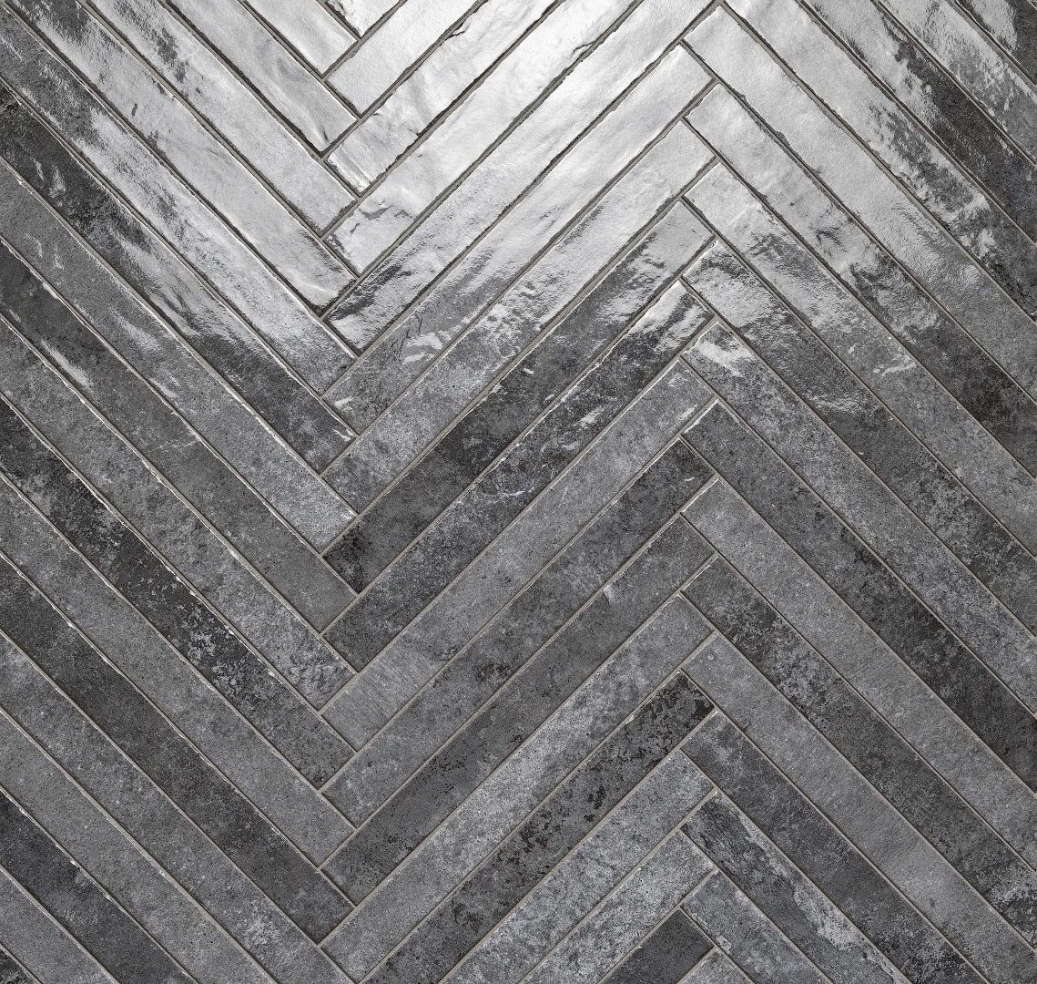 264012 Kist Lux Charcoal Glossy 4,8x45 La Fabbrica Ceramiche фото 3