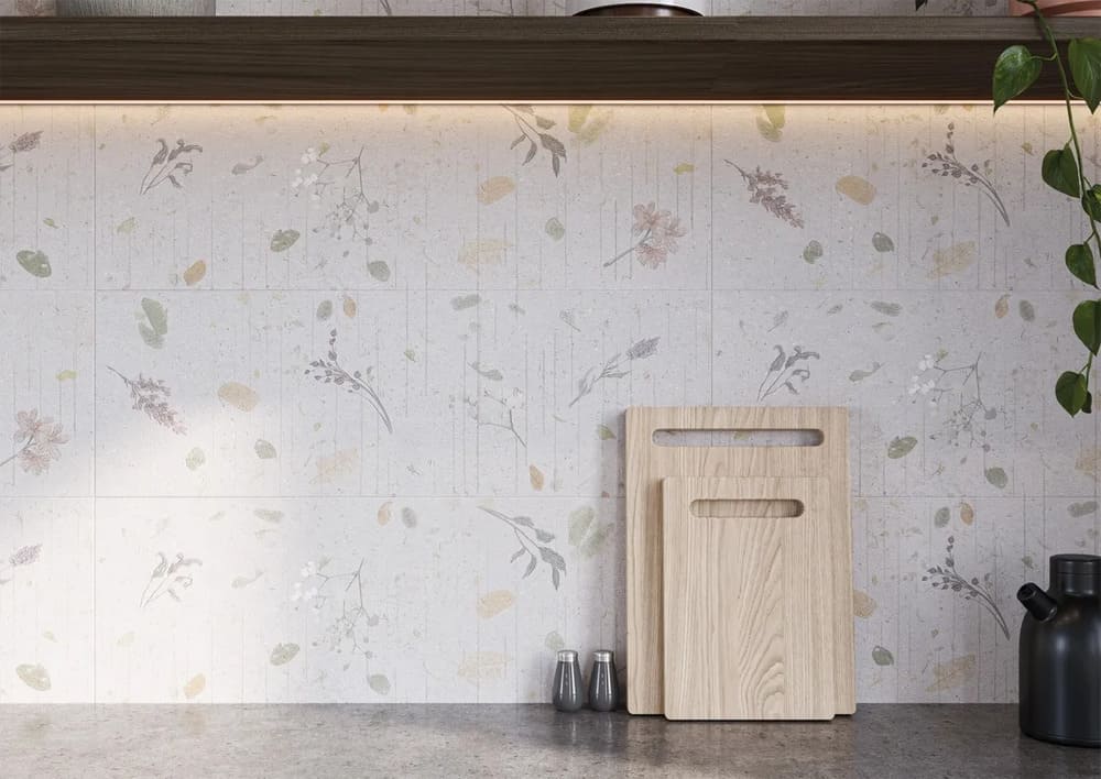 R0002313 Botanical Art Lino Rect. 30x90 Ibero