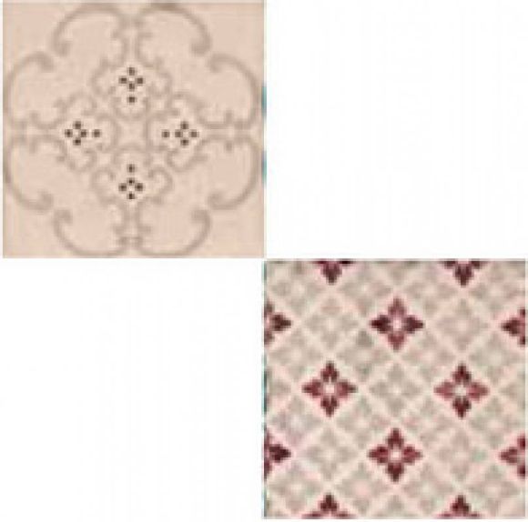 Декор 8325 Jolie Rose Gris Trama (комп/2шт) 10х10 Marca Corona