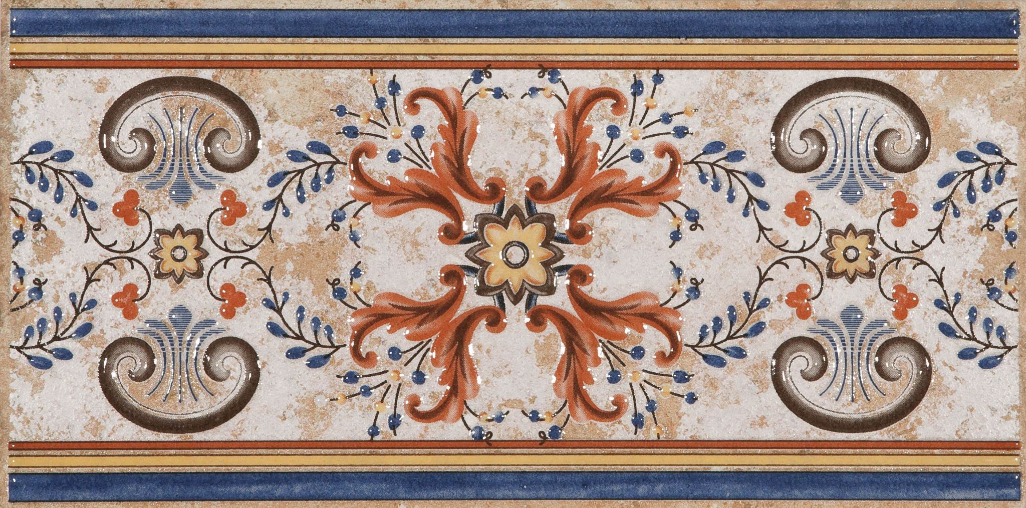 CENEFA AITANA MARRON 16.5x33.3 Azuliber