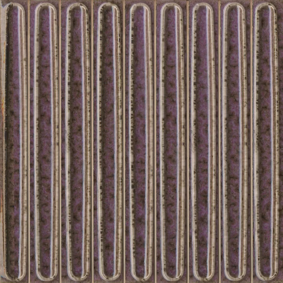 KMD2SOB005BN Декор чипсет Далия фиолетовый глянцевый 20x20x0,95 Kerama Marazzi