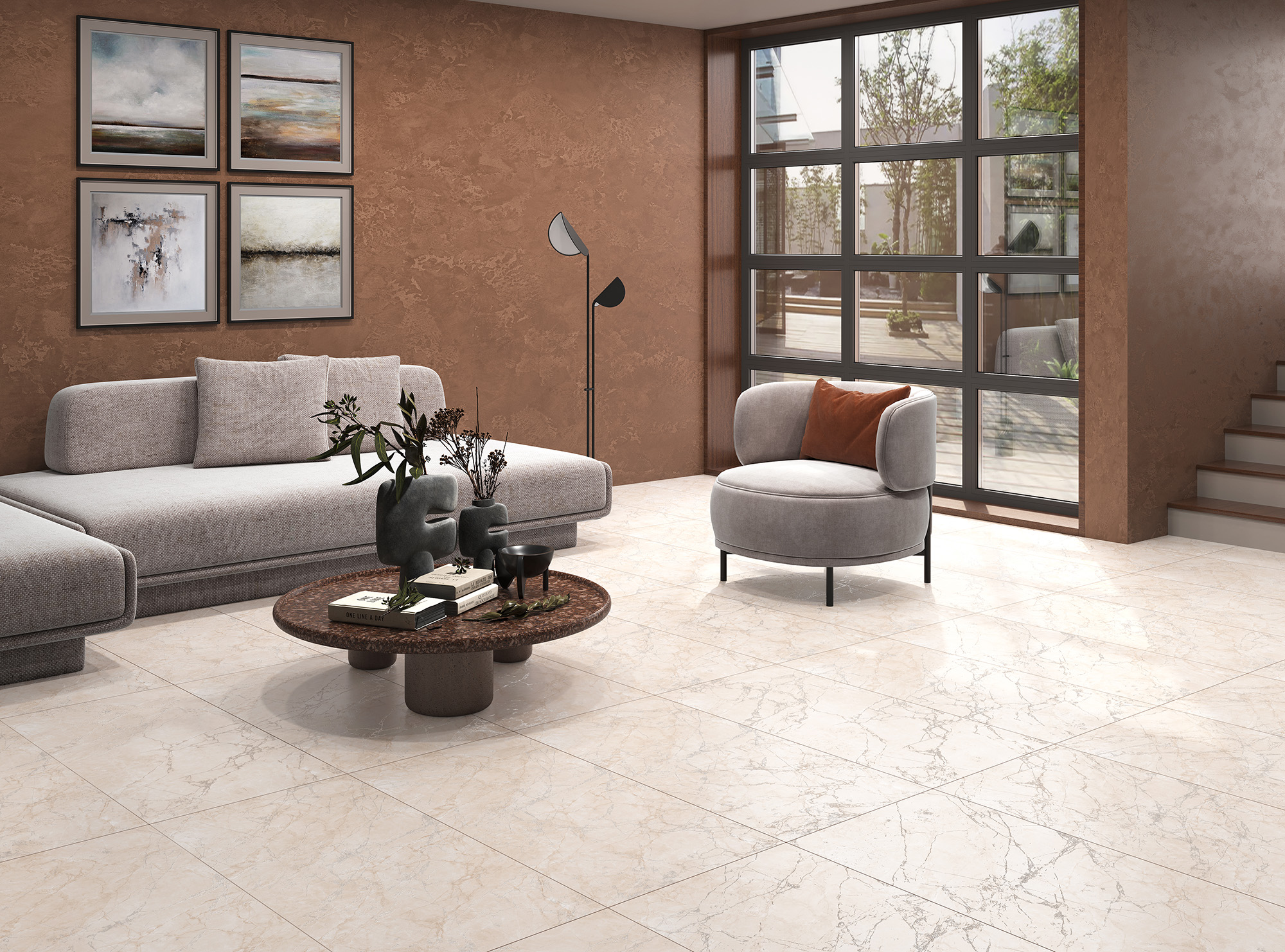 CL4005-A Arctic Grey Carving Lappato 60x120 Arcadia Ceramica