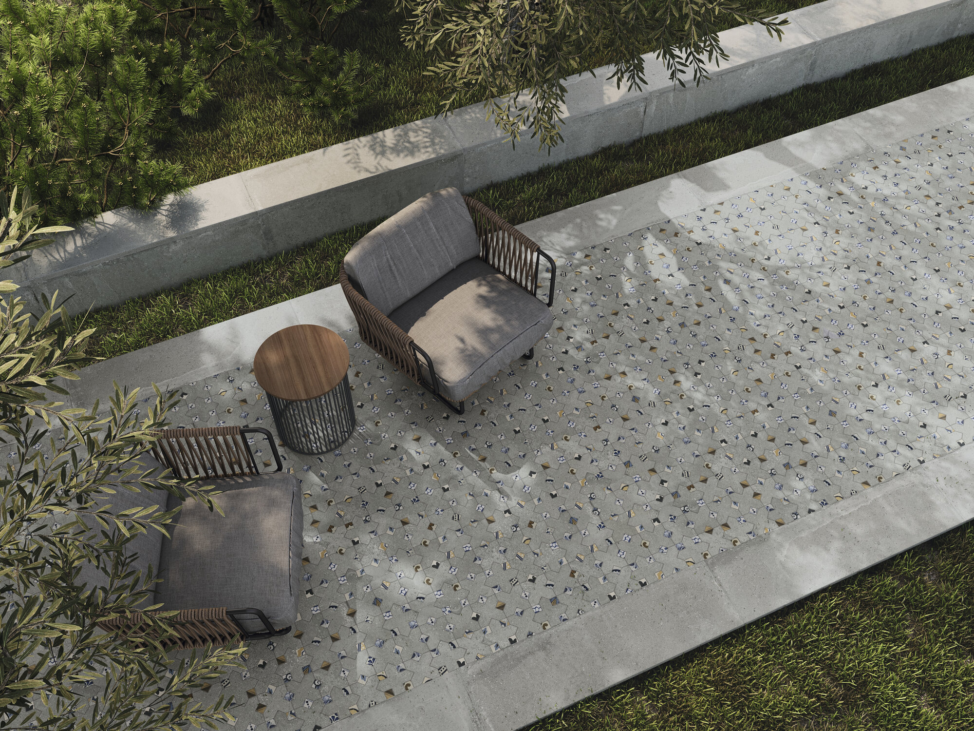 A042409 Palanzo Ecru Rect. 60x60 Ape Ceramica