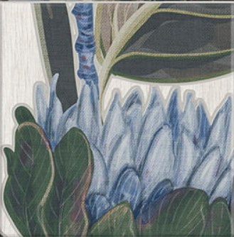DECOR BLUE LEAVES 20x20 Mainzu