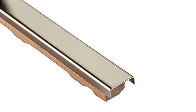 БМ 426 Бордюр металлический платина глянцевый 2.2х90 Роскошная мозаика фото 2