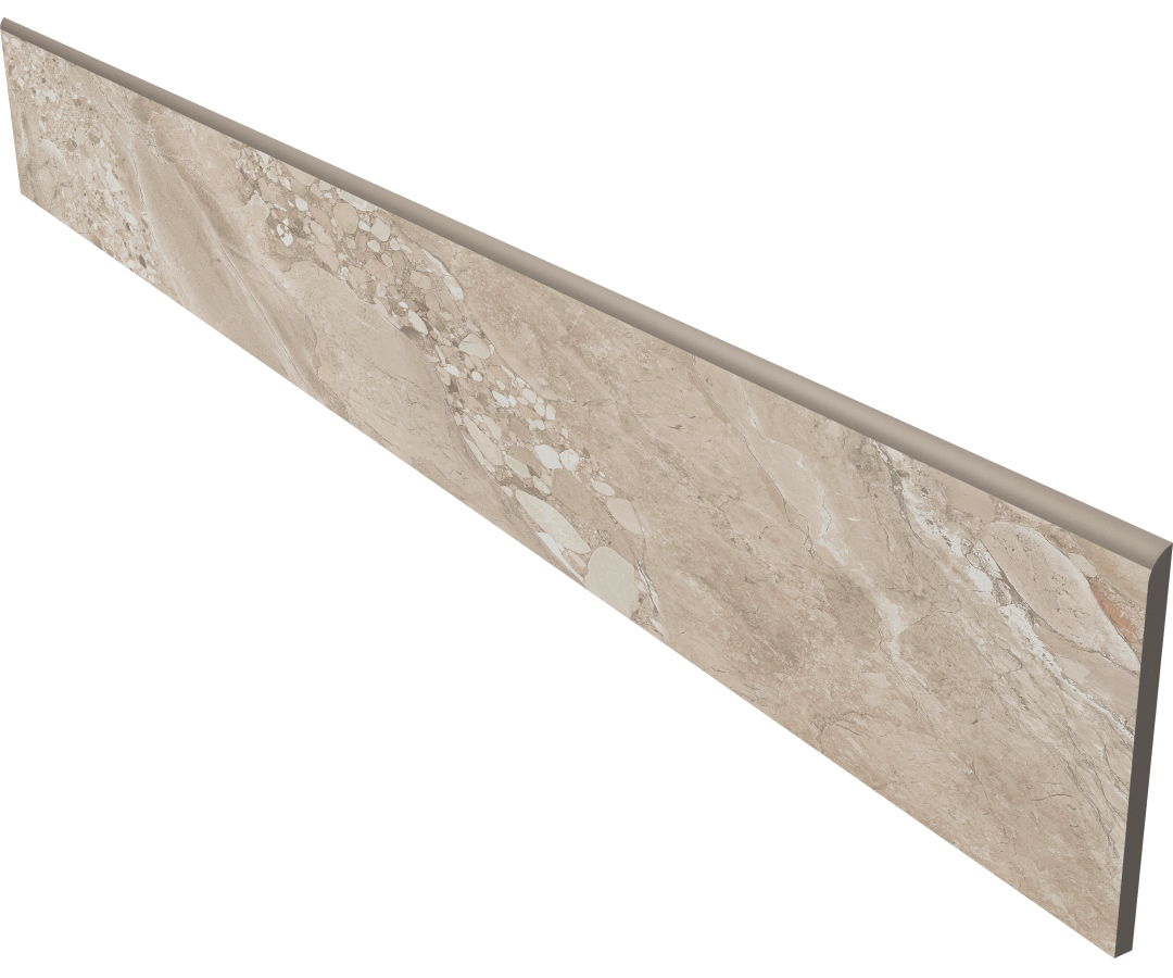 OM02 Плинтус Oceanmist Beige неполированный 7x60 Ametis by Estima